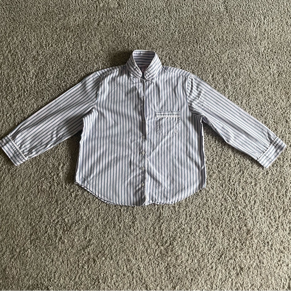 Victoria's Secret Blue and White Striped Shirt